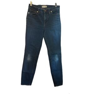 Madewell High Riser Skinny Dark Wash Jean Size 27